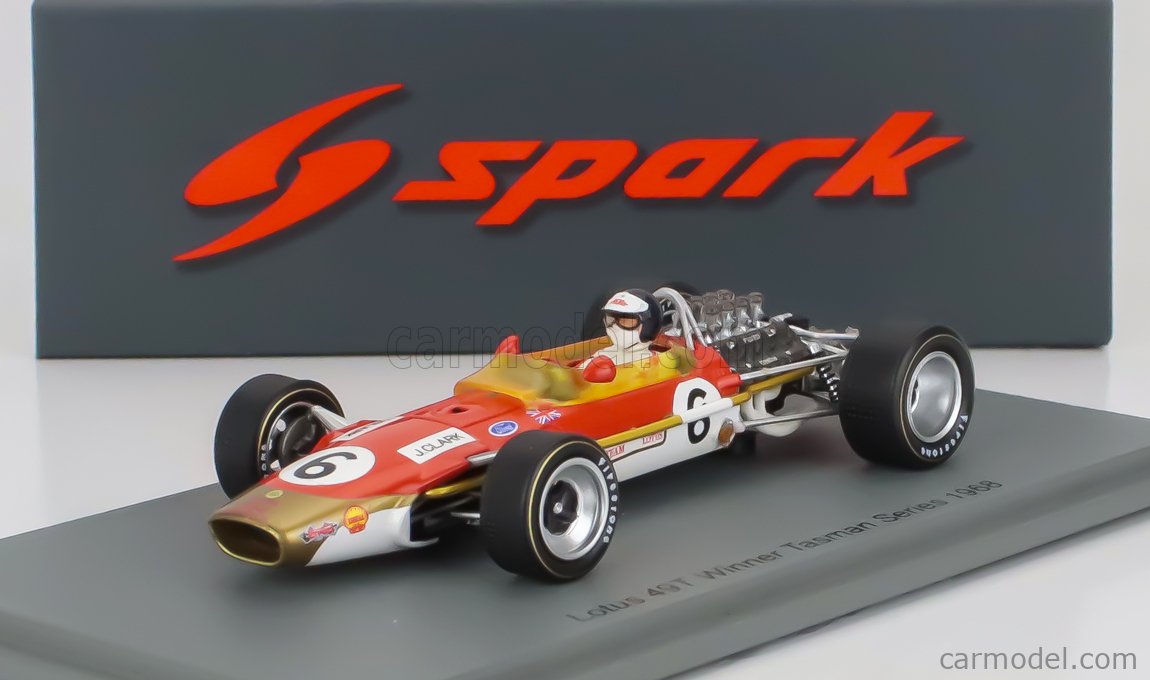 ミニカー Lotus 49T Winner Tasman Series 1968 Spark Models Lotus F1 Winner Tasman Series 1968 Jim Clark #6