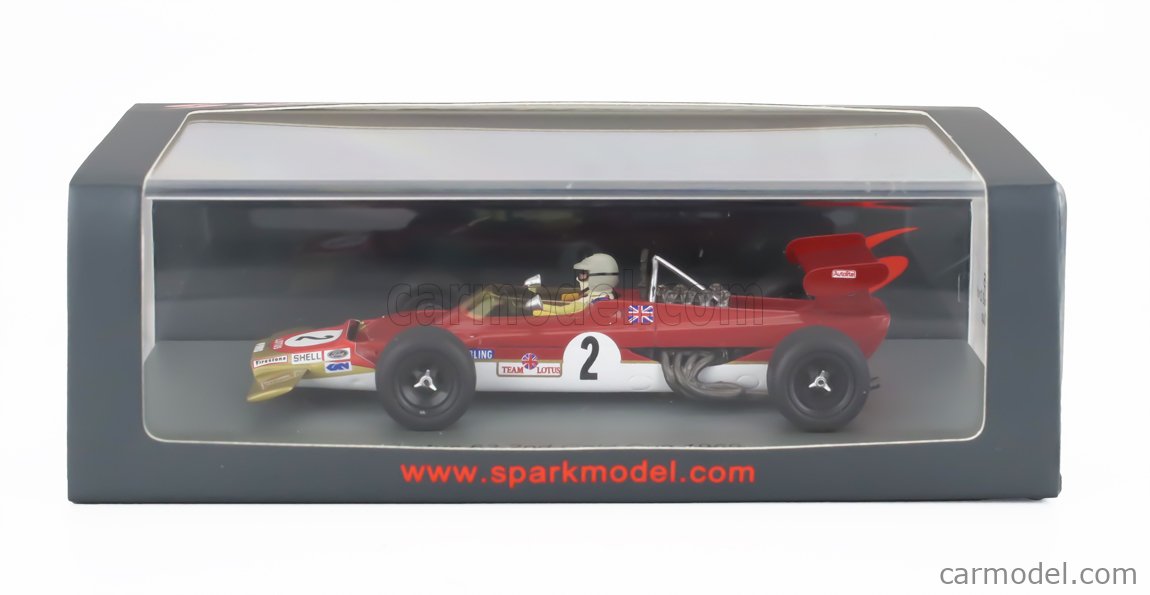 Modèle Réduit 1:43 Spark Lotus F1 63 #2 Gold Leaf 1969 - Jochen Rindt, Neuf, édition S6355