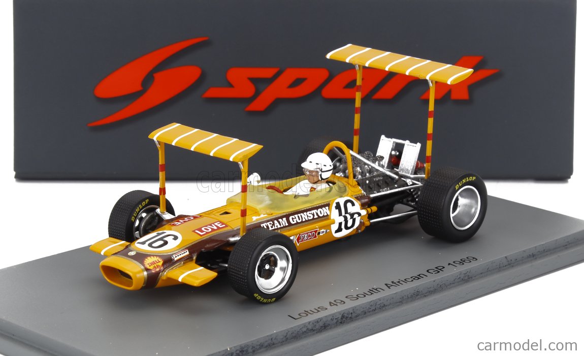 ミニカー 1/43 Lotus 49 South African GP 卸売 1969 John Love #16