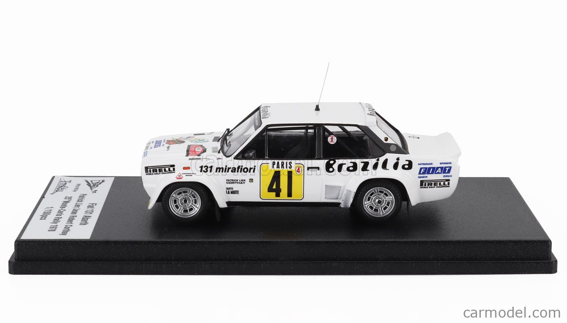 Troféu - 1:43 - Fiat 131 Abarth #2 4th Monte Carlo Rally - Catawiki