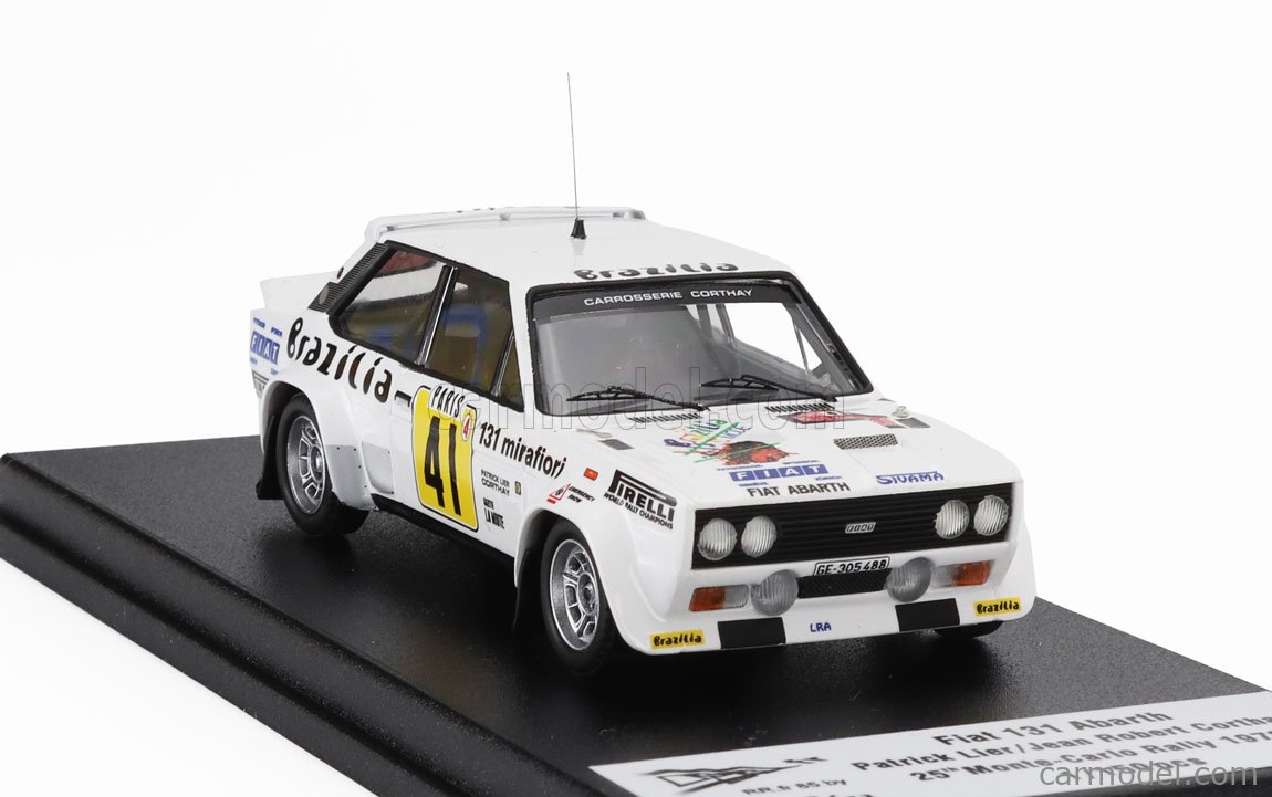 Trofeu TF1411 FIAT 131 ABARTH N.12 7th MONTE CARLO 1980 M.MOUTON-A