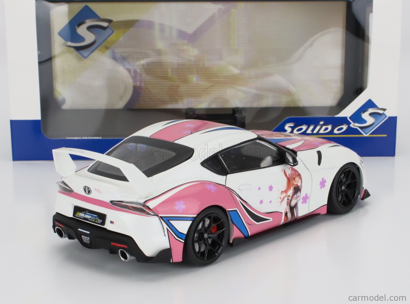 SOLIDO 1809008 Scale 1/18 | TOYOTA SUPRA GR ITASHA 2024 WHITE PINK