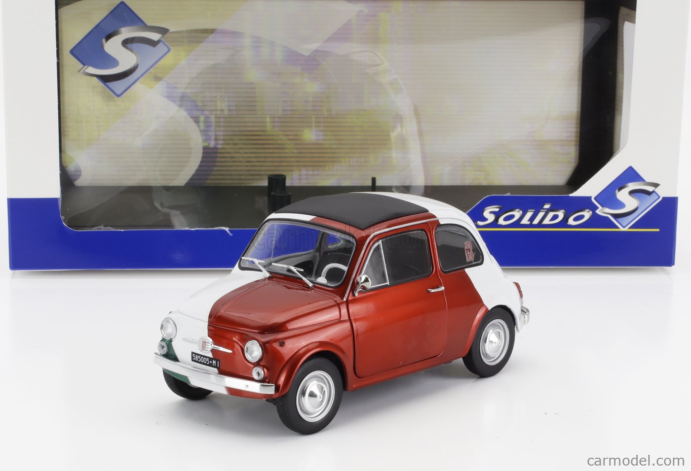 SOLIDO 1801409 Scale 1/18 | FIAT 500 ITALIAN LIVERY TRIBUTE