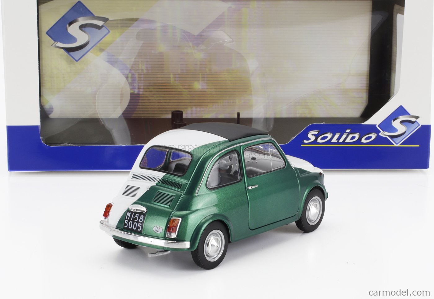 SOLIDO 1801409 Scale 1/18 | FIAT 500 ITALIAN LIVERY TRIBUTE