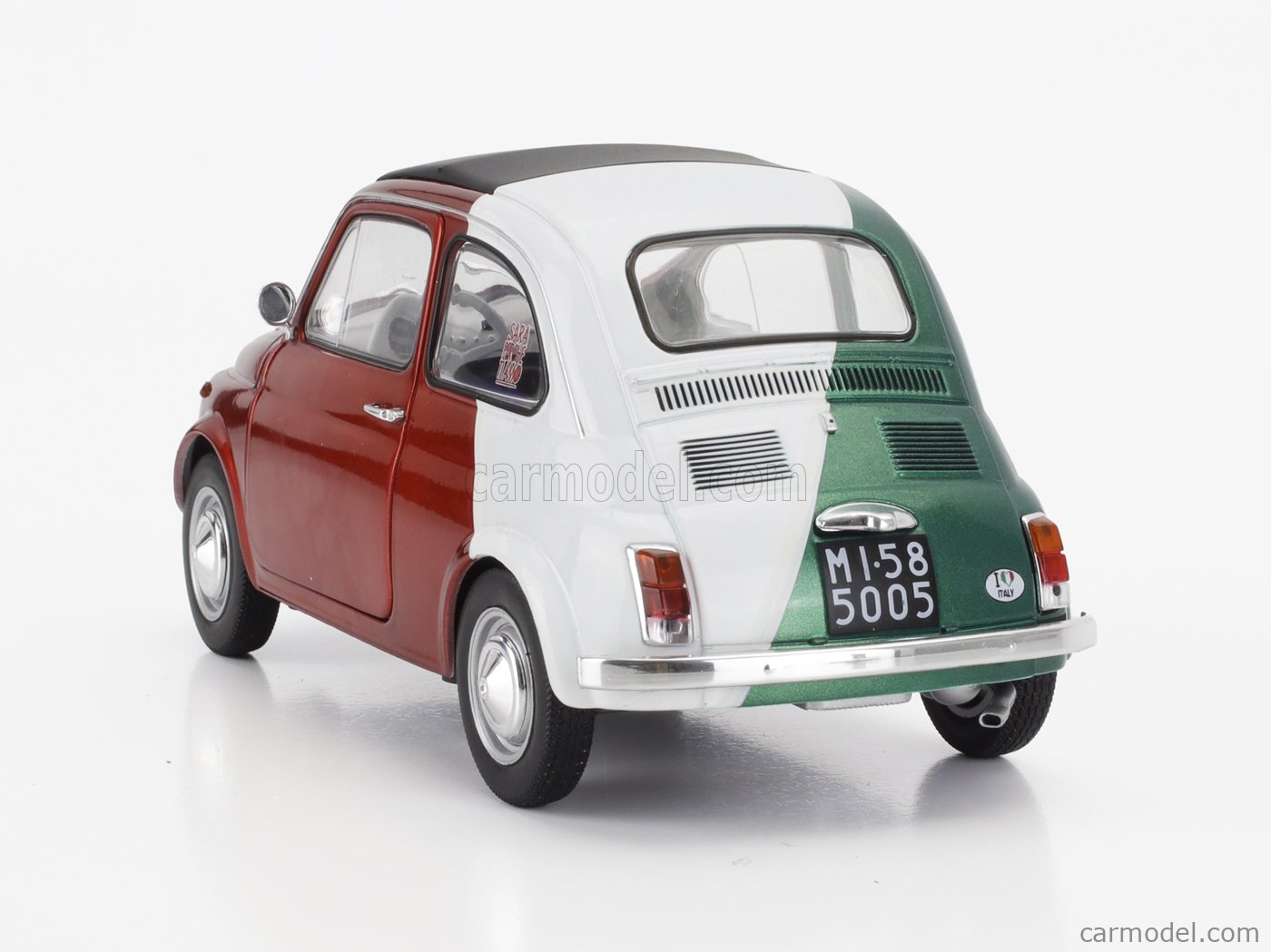 SOLIDO 1801409 Scale 1/18 | FIAT 500 ITALIAN LIVERY TRIBUTE