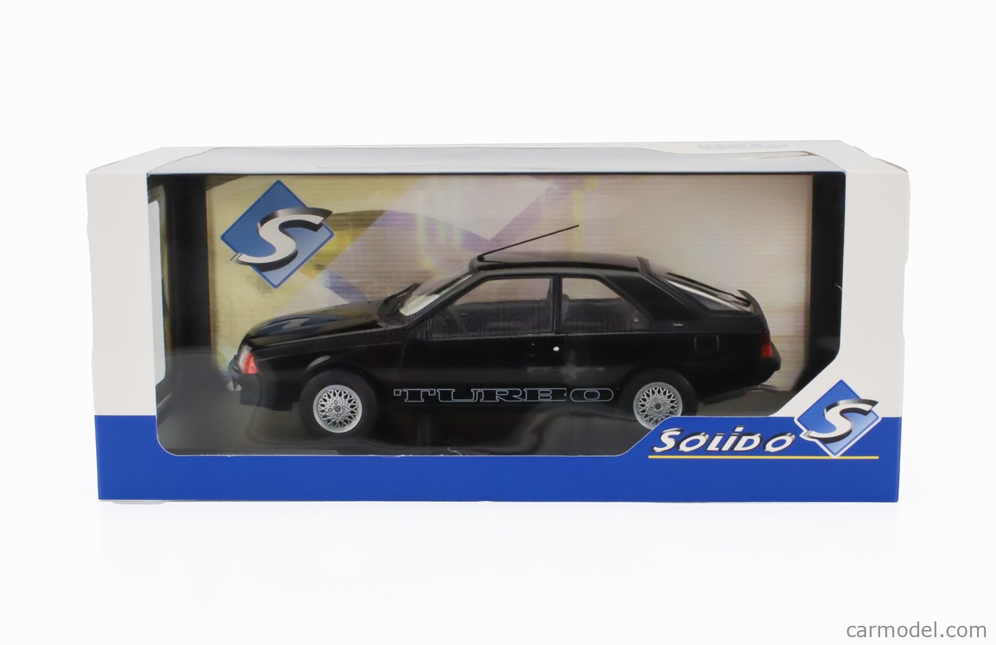 Miniature Solido 1/18 – Renault Fuego Turbo Noir 1980 (collection, Neuve)