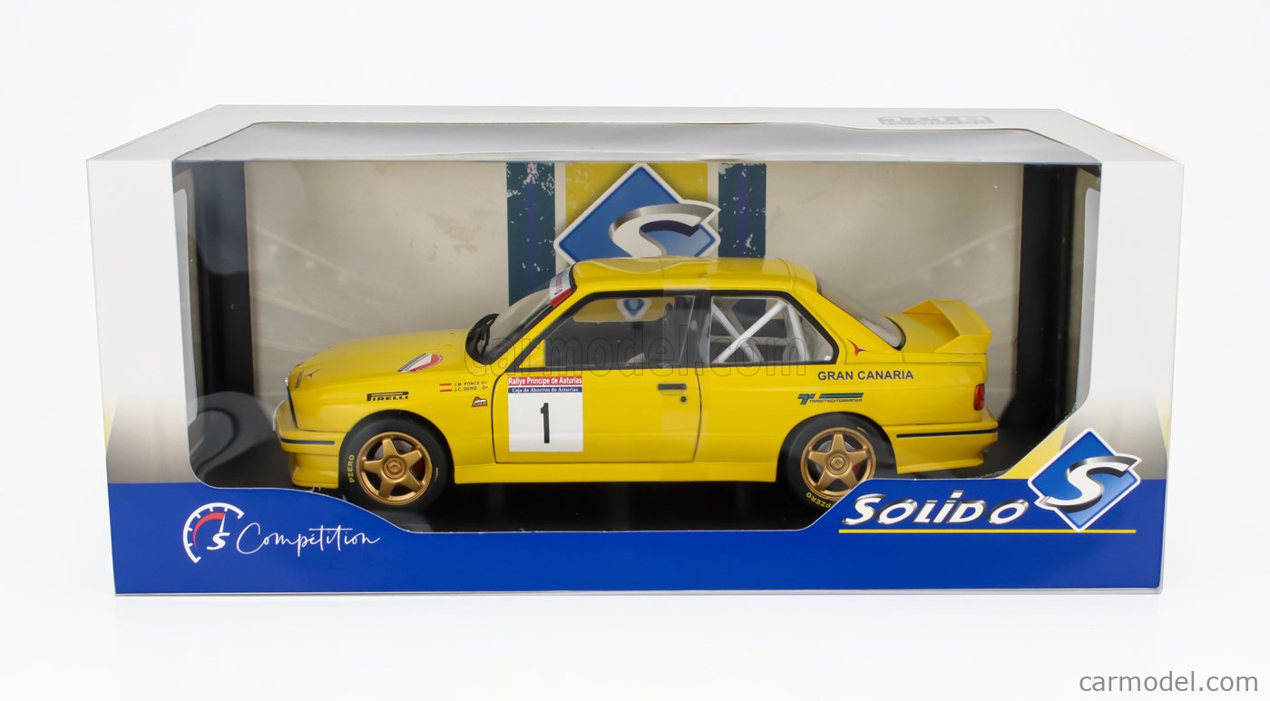 Solid BMW M3 E30 Gr. A #1 Ponce Rally Prince Asturias 1991 1/18 S1801528
