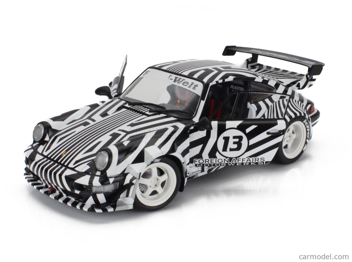 Porsche 911 RWB Bodykit The Zebra Camouflage 2022 - Solido / 1:18 / @solidomodels / S1807513, The Porsche 911 RWB Bodykit The Zebra Camouflage is a bold fusion of raw performance and striking