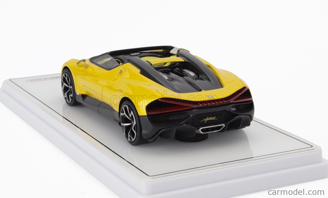 TRUESCALE TSM430822 Echelle 1/43 | BUGATTI W16 MISTRAL 2023 YELLOW