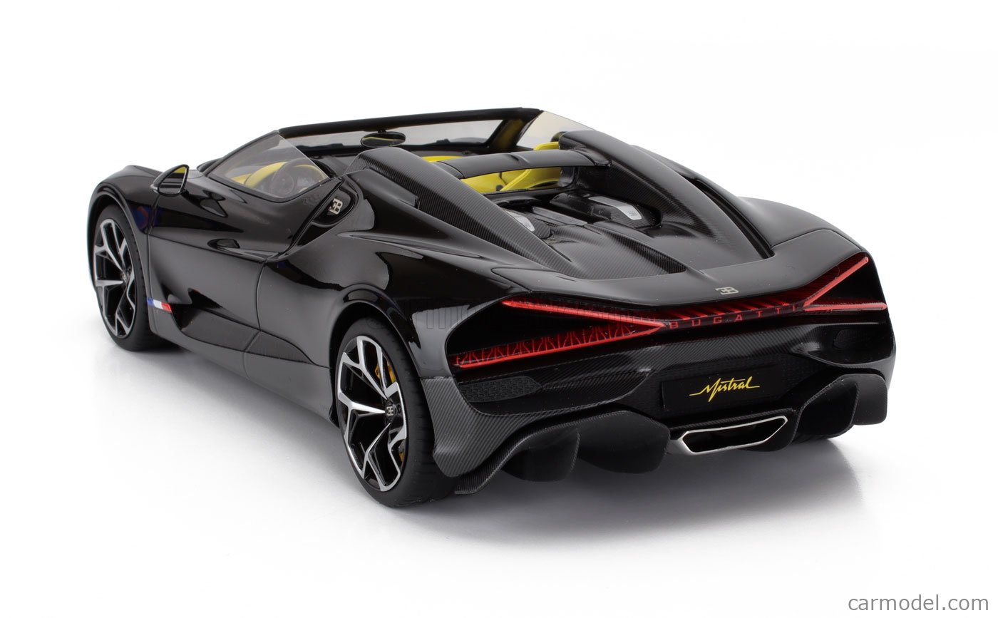 TRUESCALE TS0597 Scale 1/18 | BUGATTI W16 MISTRAL 2023 BLACK