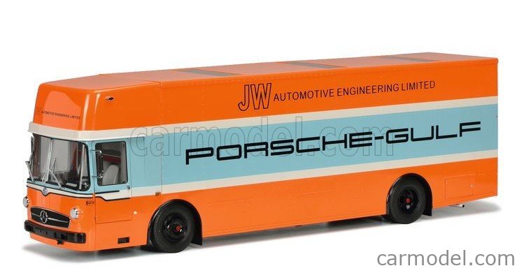 【Schuco】限定 Renntransporter Porsche-Gulf Schuco 1:64 Mercedes-Benz Renntransporter Porsche Gulf