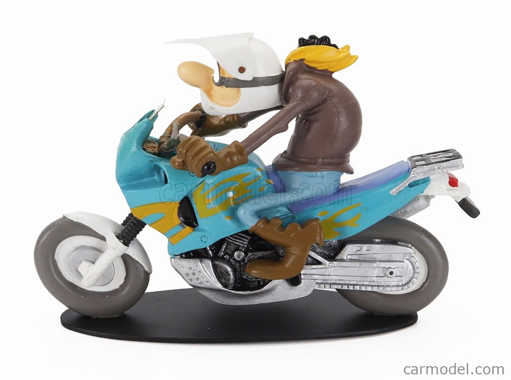 Statuette Moto 1/18 Honda 750 Africa Twin - Joe Bar Team - Barry Bagarre - Résine - Neuf
