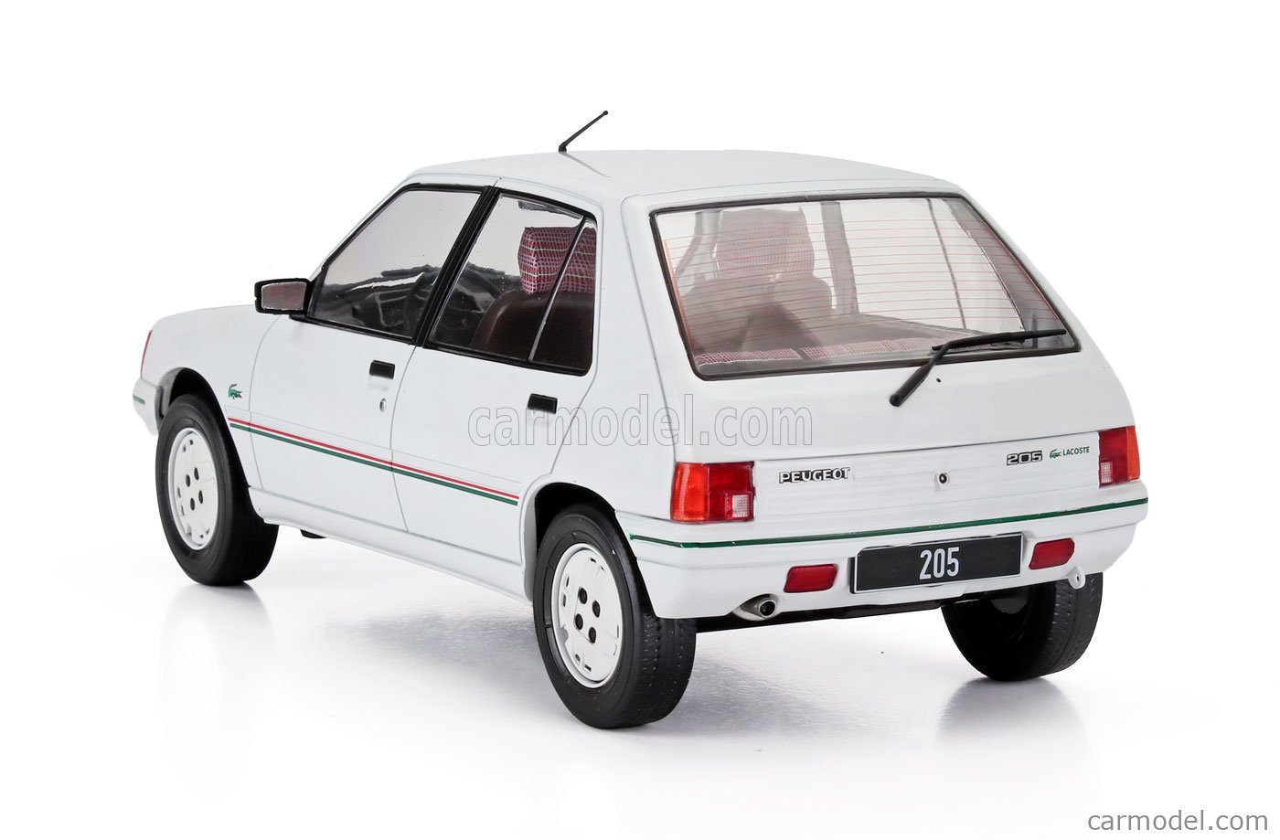 MCG MCG18493 Scale 1/18 | PEUGEOT 205 LACOSTE 1984 WHITE