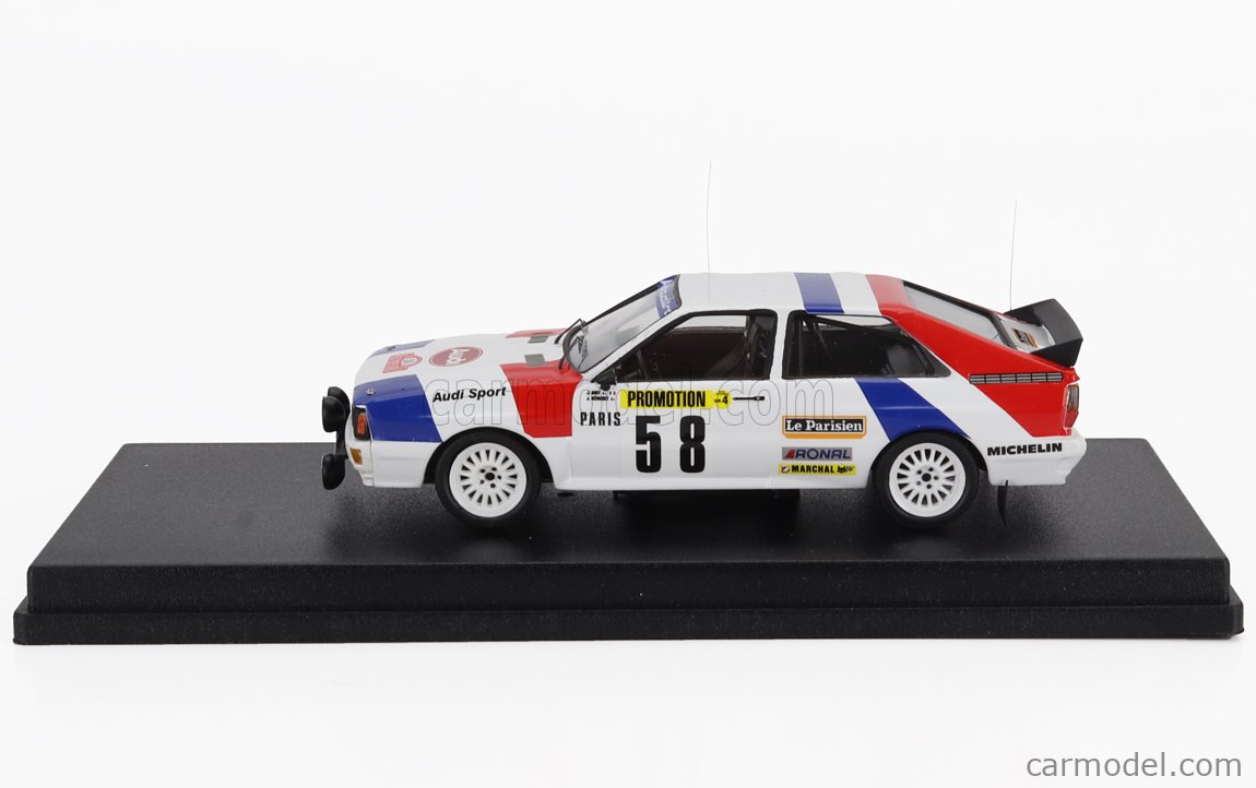 1:43 TROFEU Audi Quattro #58 Rally Montecarlo 1983 Briy Henuset TRFRRFR086