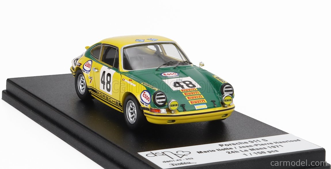 PORSCHE 911 S #43, Le Mans 1971, Trofeu/dsn 183, SPECIAL BASE, 1:43 EUR PORSCHE 911 S #43, Le Mans 1971, Trofeu/dsn 183, SPECIAL BASE, 1:43 EUR