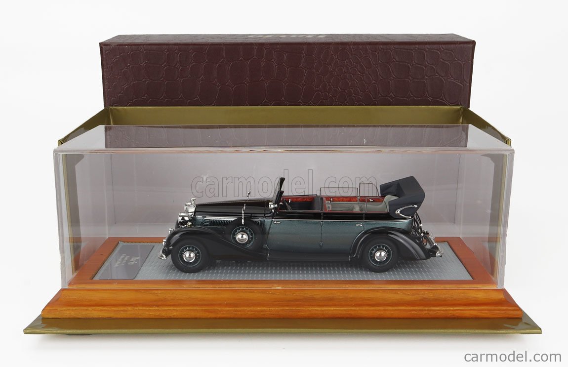 Ilario IL194 Horch 951A Pullman Cabriolet 1938 LHD Auto d'Origine Noir 1/43