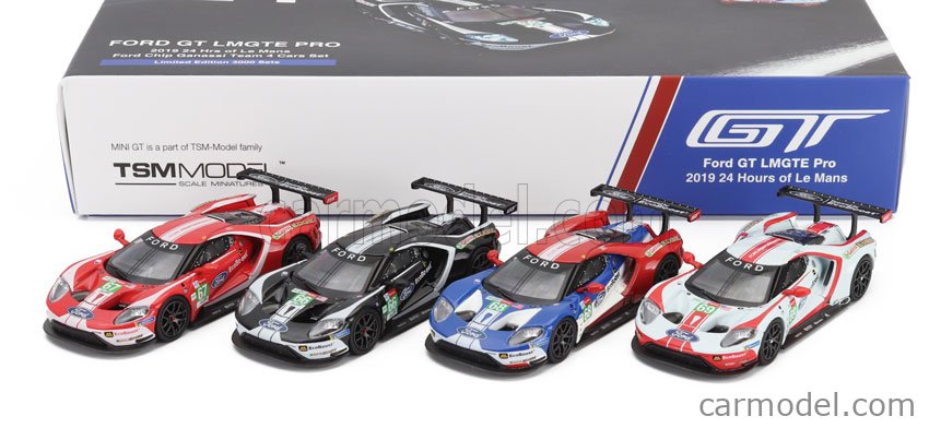 MINI-GT MGTS0010-L Scale 1/64 | FORD USA SET 4X GT FORD ECOBOOST