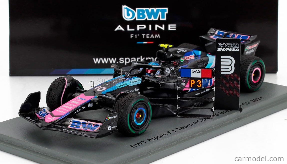 SPARK-MODEL S9552 Scale 1/43 | ALPINE F1 A524 TEAM BWT ALPINE N 10