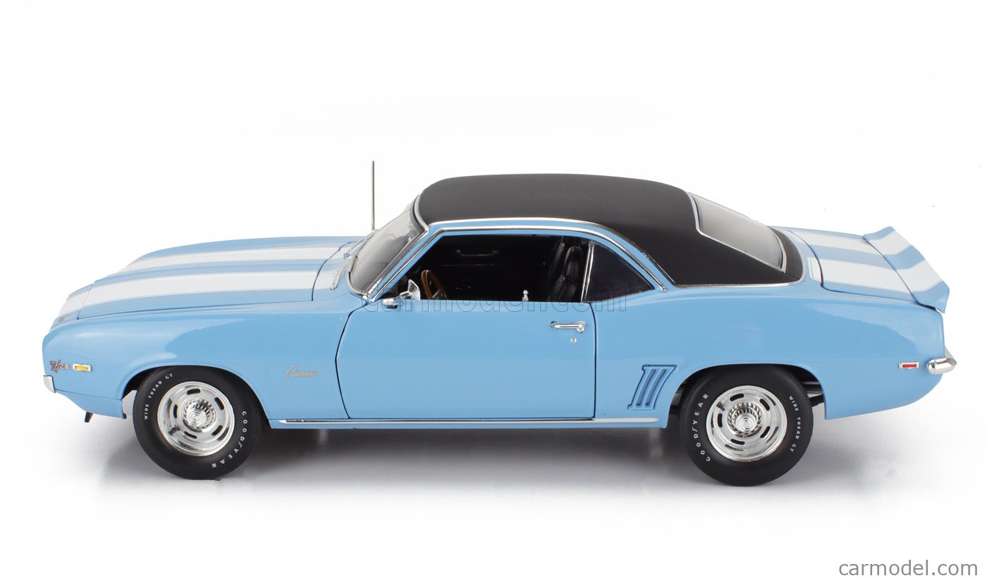 Diecast model cars Chevrolet Camaro 1/18 ACME Z/28 türkis/weiss 1969 1