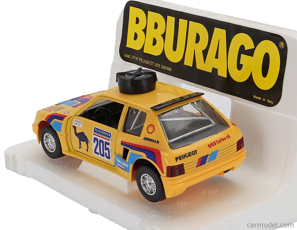 BURAGO 0116 Scale 1/24 | PEUGEOT 205 TURBO 16 N 205 WINNER RALLY