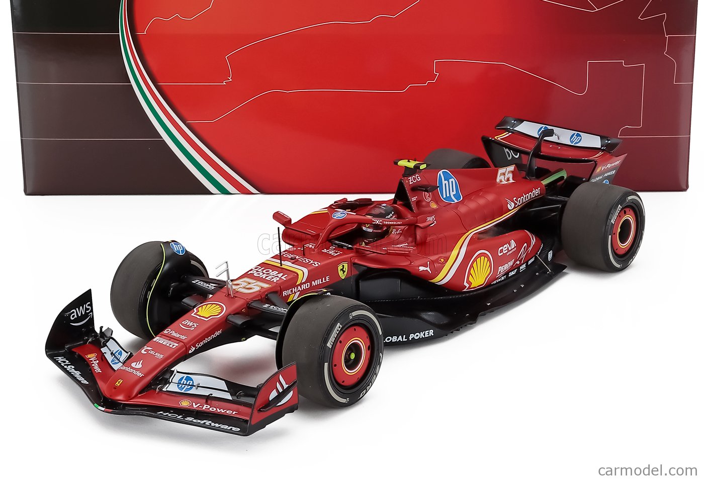 BBR-MODELS BBR241855E Scale 1/18 | FERRARI F1 SF-24 TEAM SCUDERIA 