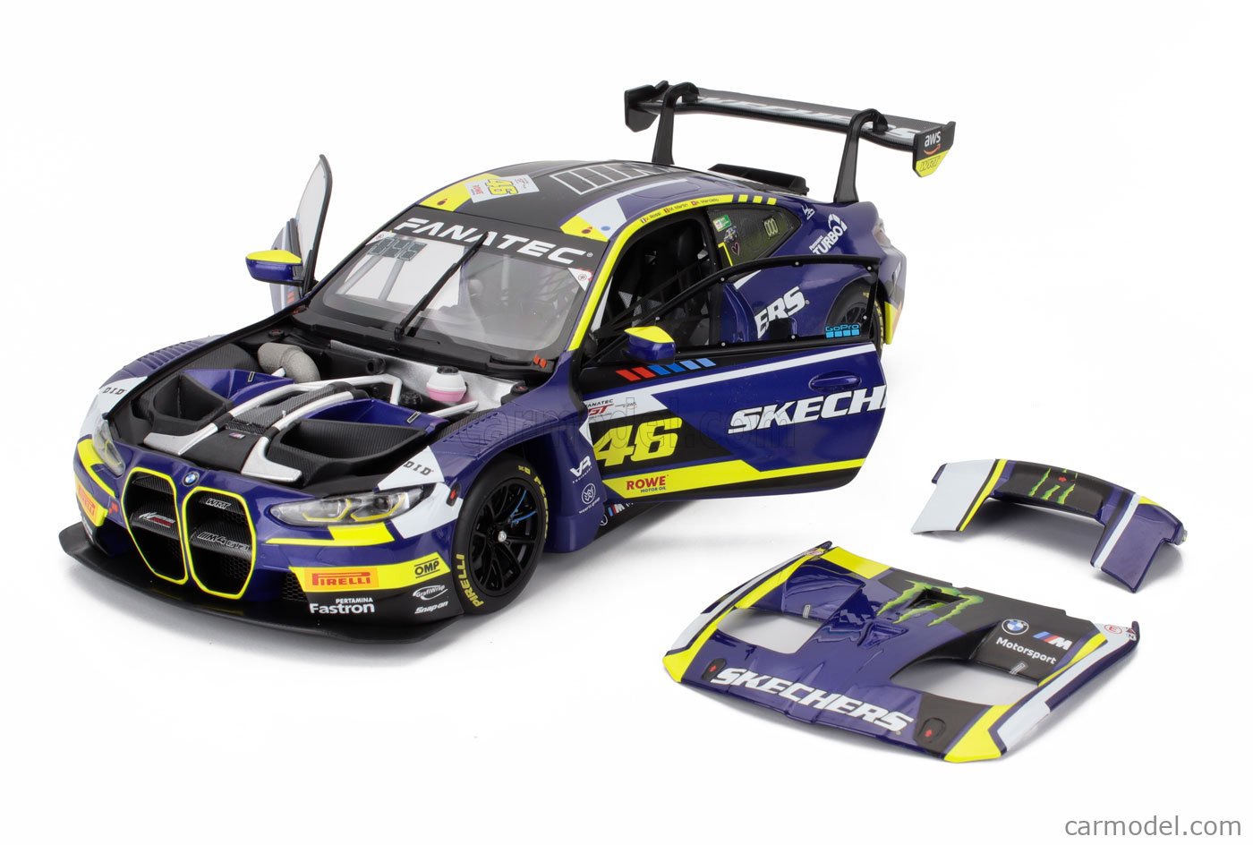 Miniature BMW M4 GT3 #46 Minichamps – 1:18 – Rossi Aux 24h Spa 2023