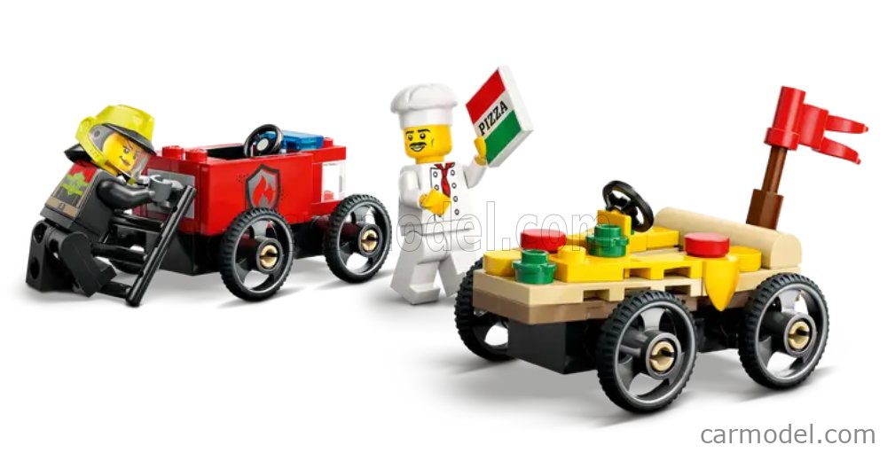 LEGO 60458 Scale / | ACCESSORIES LEGO CITY - PIZZA VS FIRE ENGINE TRUCK ...