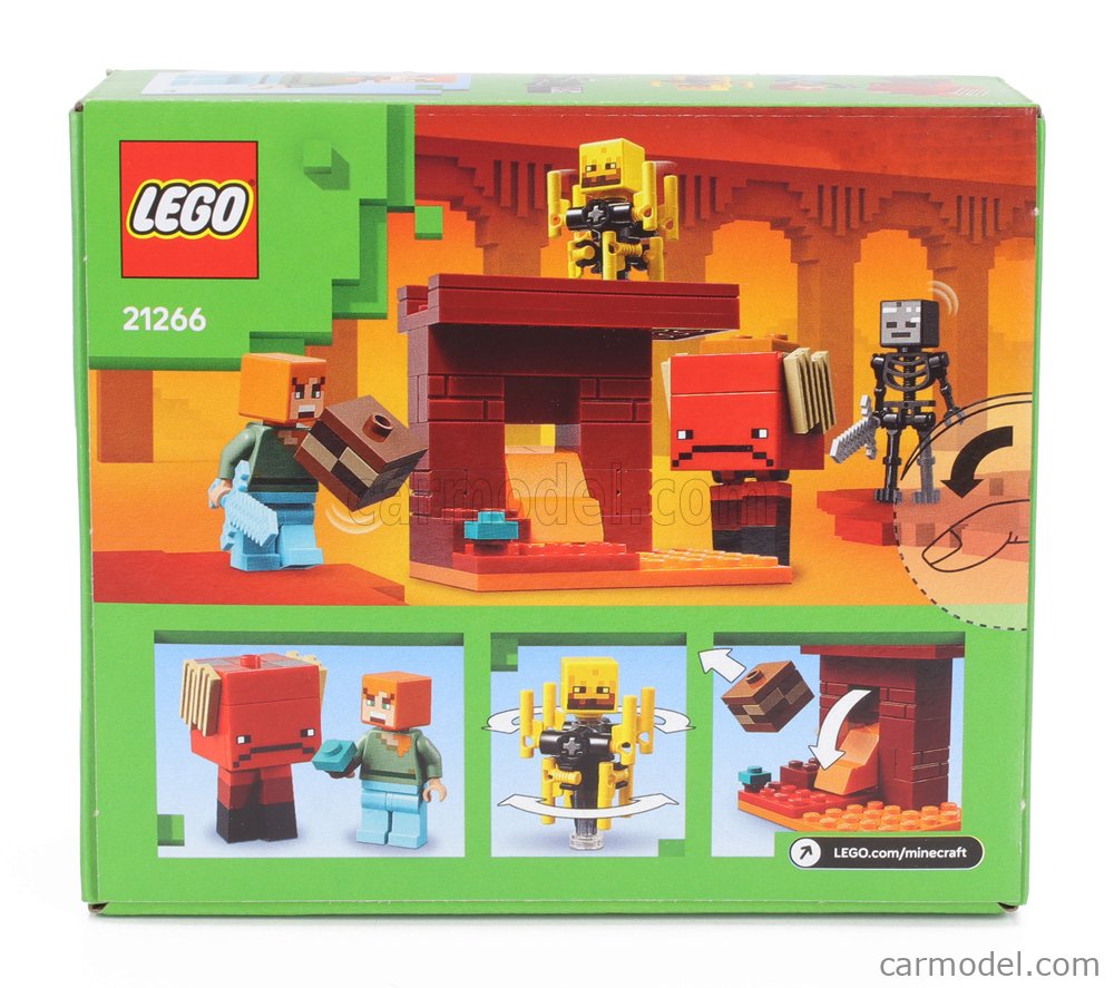 LEGO 21266 Scale / | ACCESSORIES LEGO MINECRAFT - THE NETHER LAVA ...