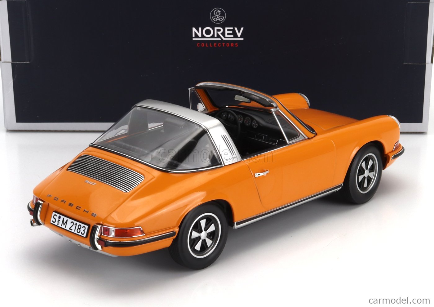 【tteramoto】 NOREV PORSCHE CARRERA NOREV 187220 Scale 1/18 | PORSCHE 911S 2.2 TARGA 1970 SIGNAL