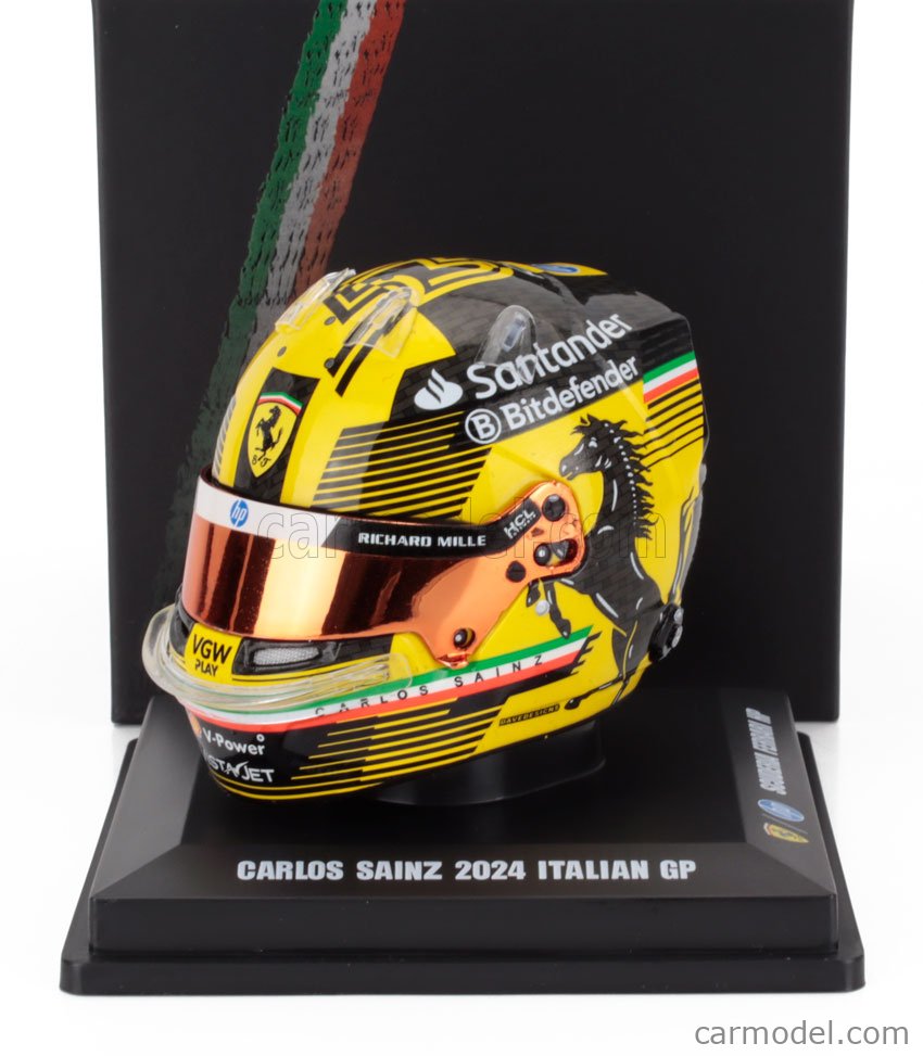 LOOKSMART LSHEL005 Scale 1/5 BELL HELMET CASCO HELMET F1 CARLOS