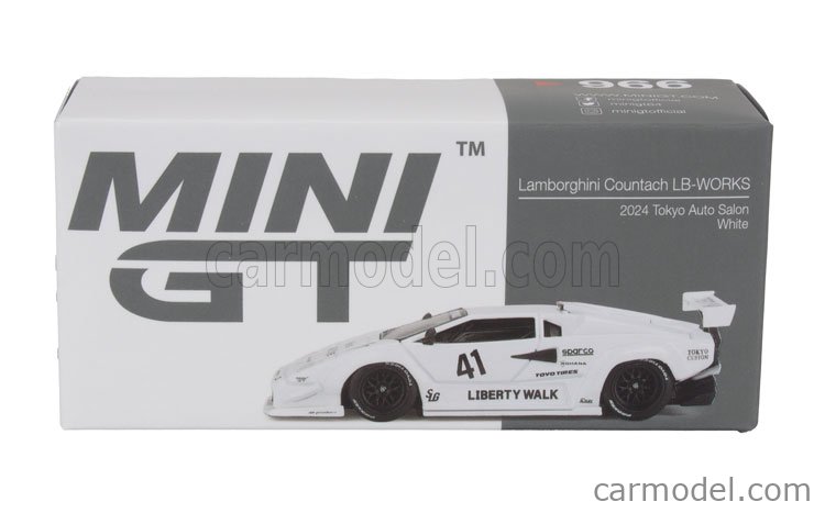 ミニカー LAMBORGHINI COUNTACH ⚪Lamborghini Countach LB-WORKS White 2024 Tokyo Auto Salon