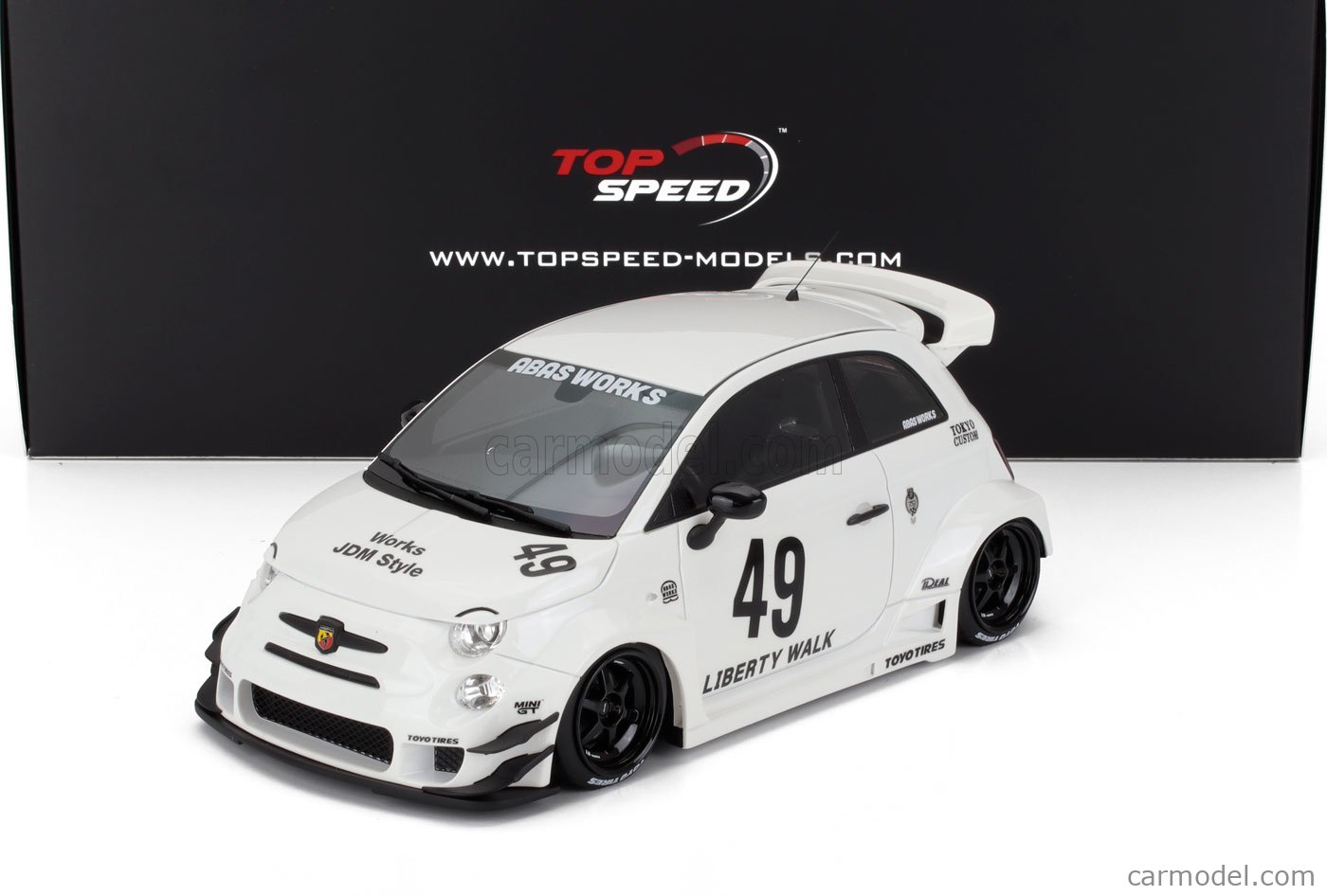 TRUESCALE TS0606 Scale 1/18 | FIAT 500 ABARTH 595 LB WORKS N