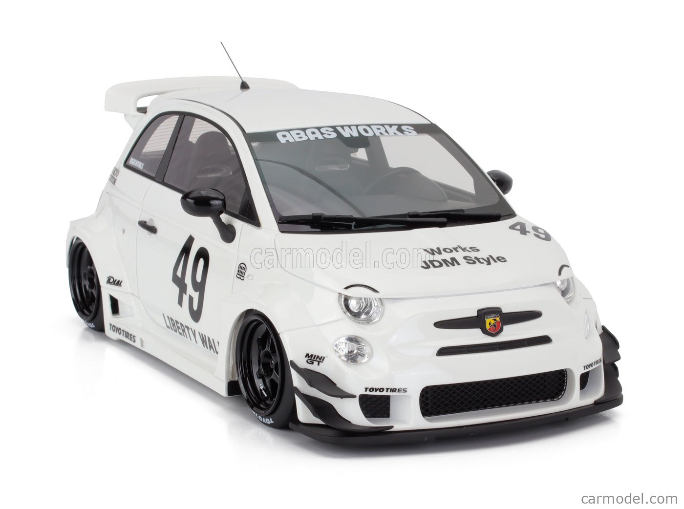 TRUESCALE TS0606 Echelle 1/18 | FIAT NUOVA 500 ABARTH 595 LB WORKS N 49 ...