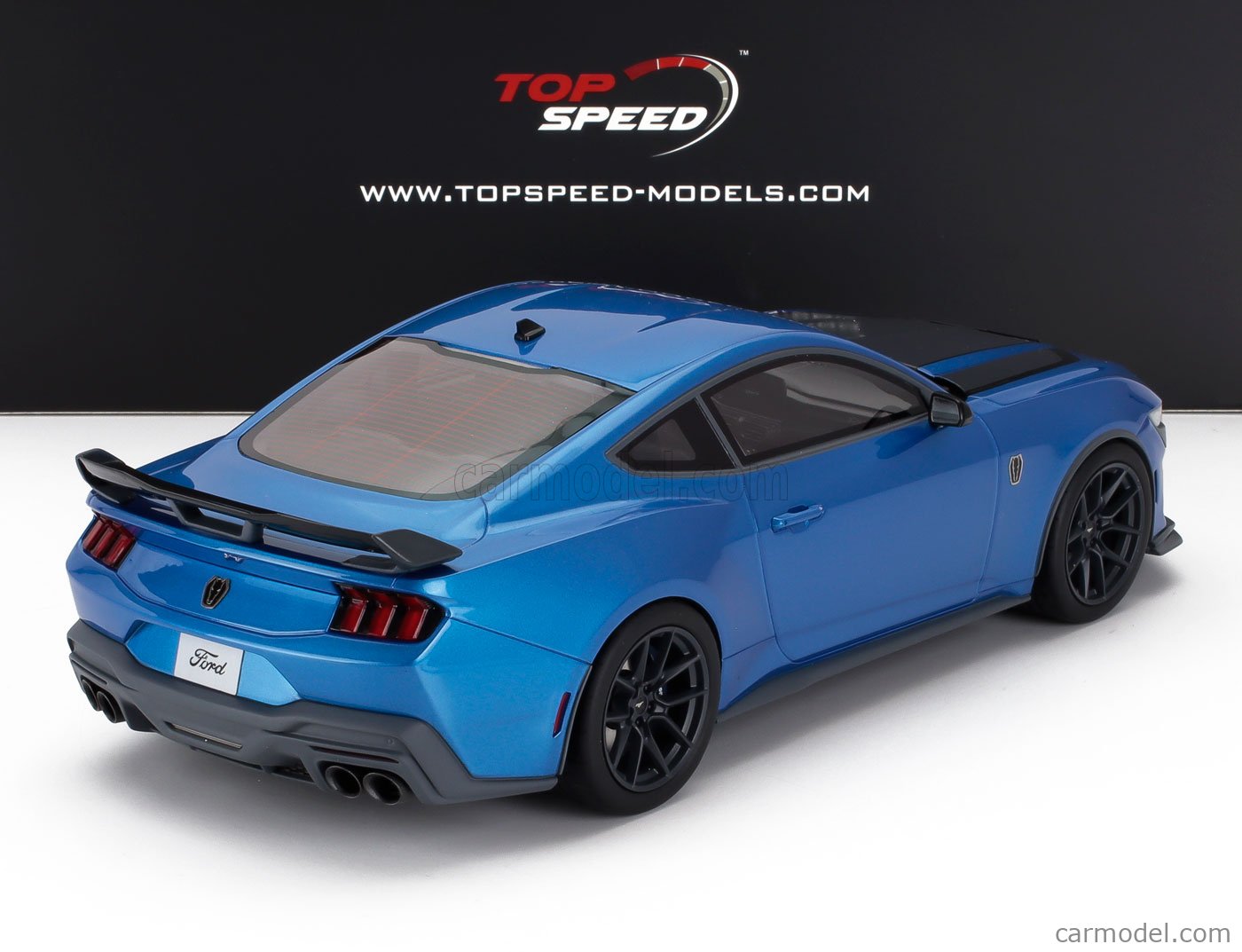 Scarica sfondi 2024, ford mustang dark horse, sports coupé, front view, blue ford mustang