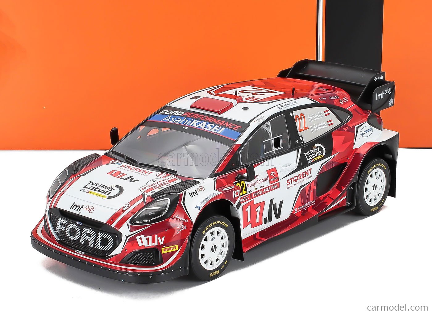 IXO-MODELS 18RMC215.22 Scale 1/18 | FORD ENGLAND PUMA RALLY1 TEAM