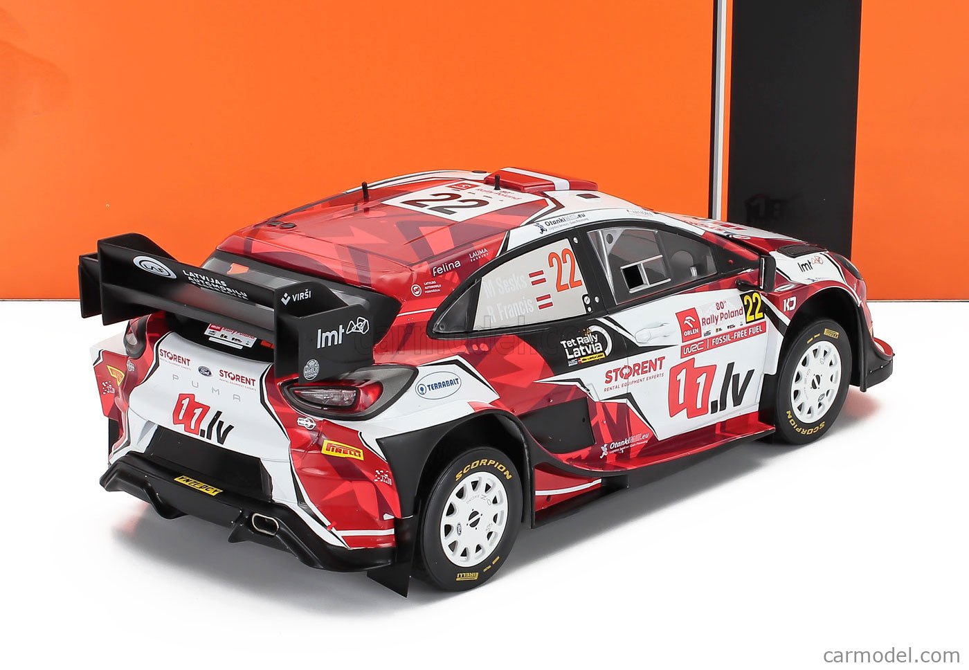 IXO-MODELS 18RMC215.22 Scale 1/18 | FORD ENGLAND PUMA RALLY1 TEAM