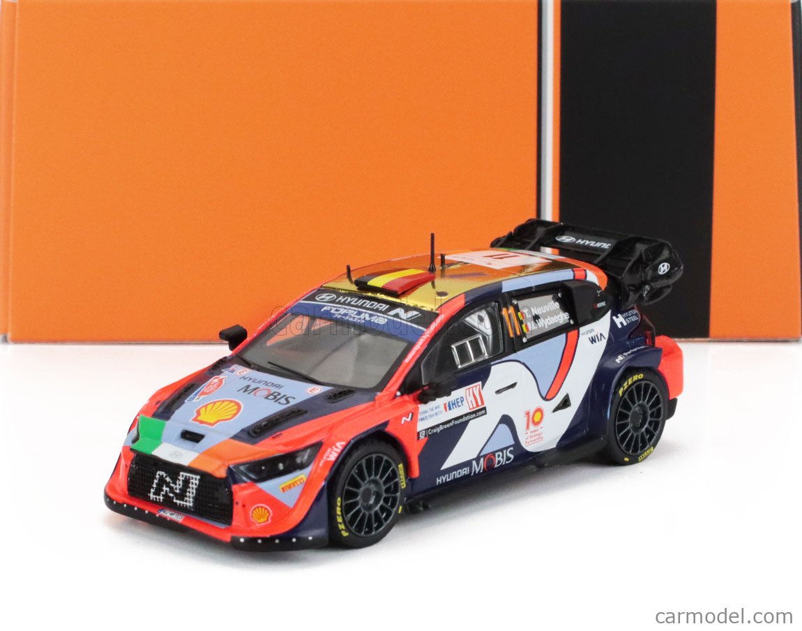 1/43 Ixo 2024 Hyundai i20 N Rally1 #8 4th Rallye Monte Carlo Hyundai Shell Mobis WRT Ott Tänak