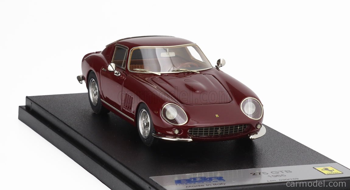 BBR-MODELS BBR1830-VET Scala 1/18 | FERRARI 275 GTB N 142 RALLY TOUR DE France 1969 Jean Pierre Hanrioud Jean Claude Syda