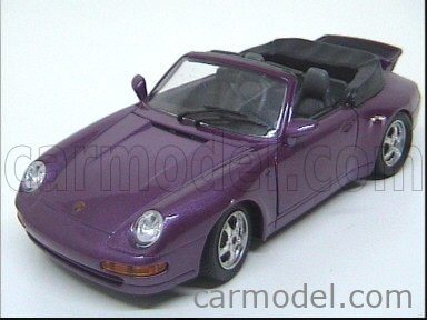 BURAGO / Scale 1/24 | PORSCHE 911 993 CARRERA CABRIO VIOLET MET