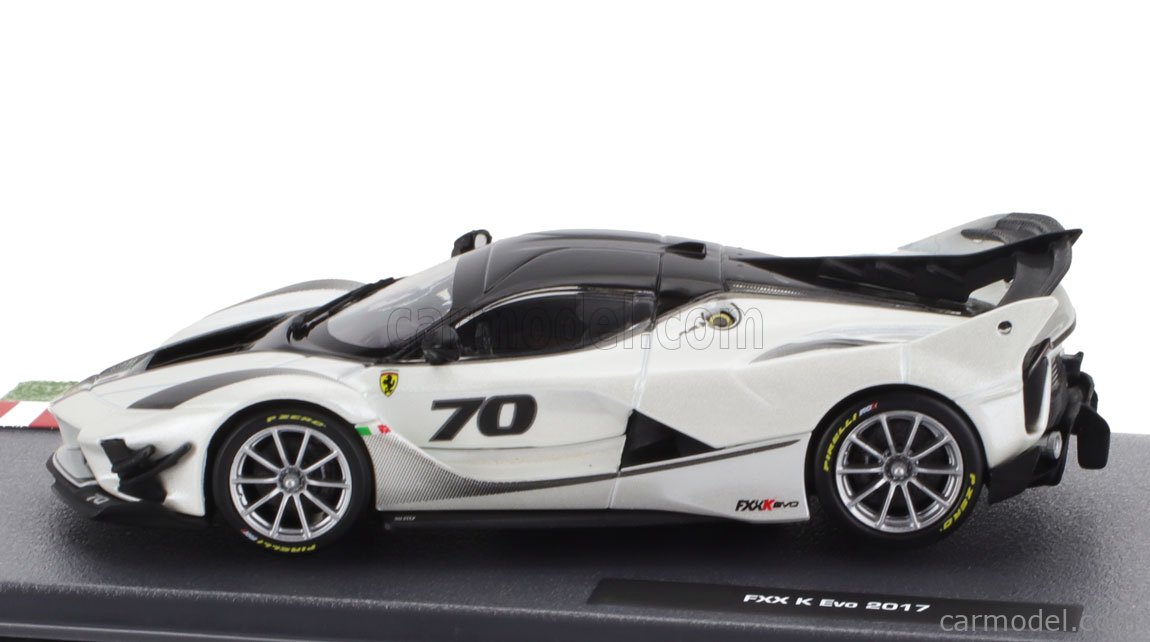 Modèle Réduit Ferrari FXX K Evo 2017 – échelle 1:43, Blanc #70, Collection Deagostini