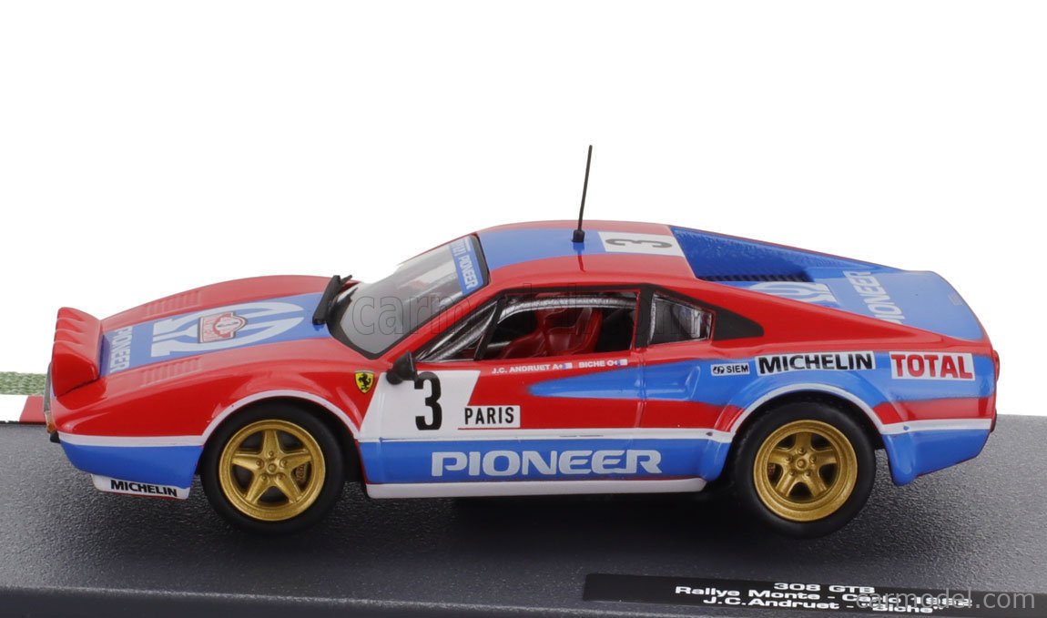 Schaalmodel Ferrari - 308 Gtb Gr.4 N 4 Rally D'elba 1984 Lucky - Berro 1/43