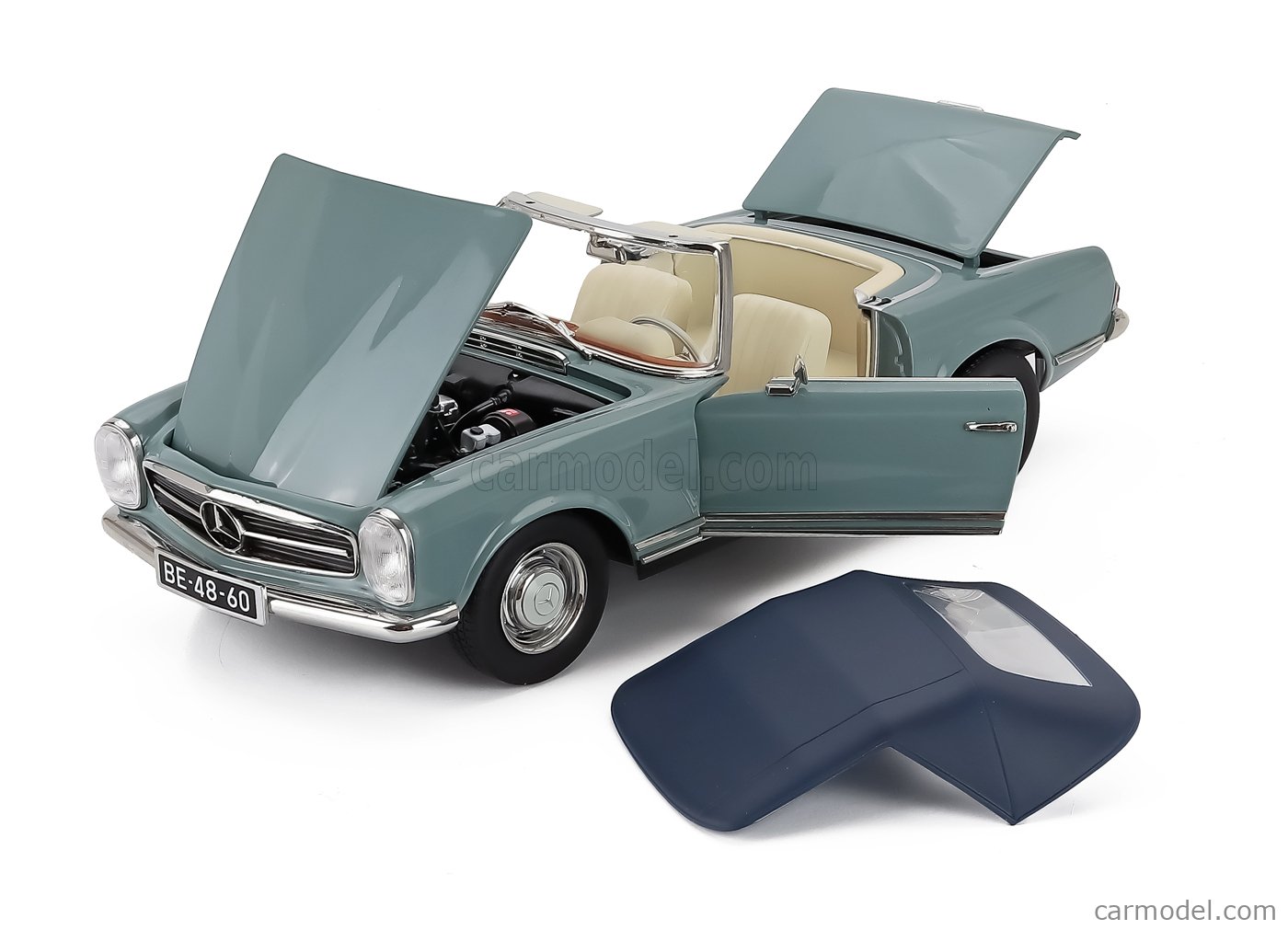 ミニカー Mercedes-Benz S Cabriolet 1:18 NOREV 2015 MERCEDES-BENZ S-CLASS CABRIOLET GRAY 1:18 OPENING BODY PARTS