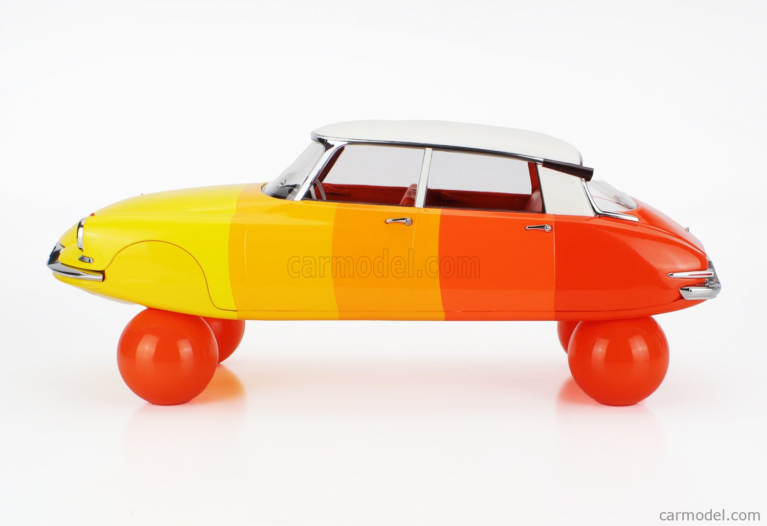 Citroën ID 19 1955 Orange Capucine et Crème - 1/12 NOREV - Collection