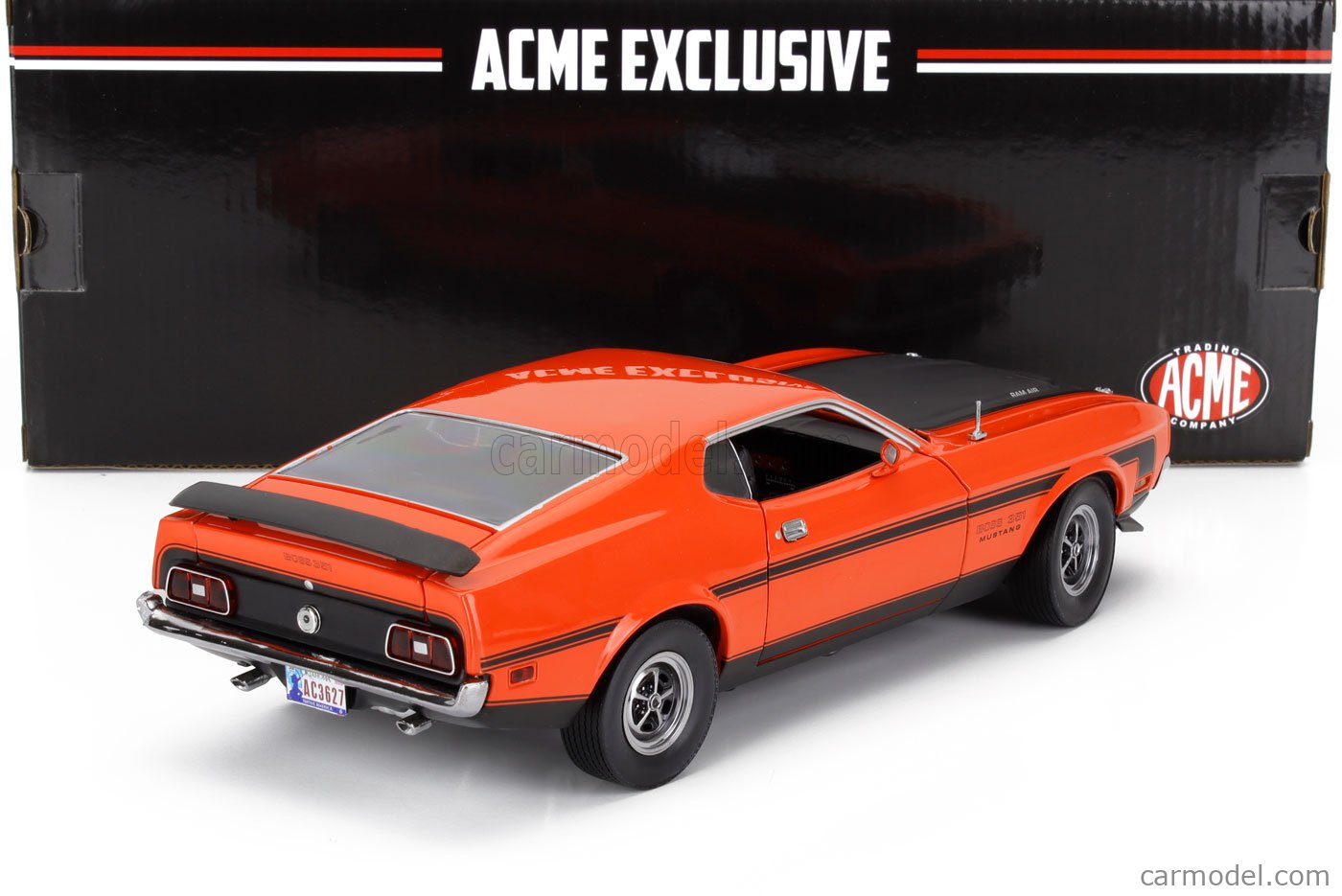 K794⭐︎SunStar 1/18 1971 MUSTANG BOSS 351 Sun Star 1:18 1971 Ford Mustang BOSS 351 (Calypso Coral