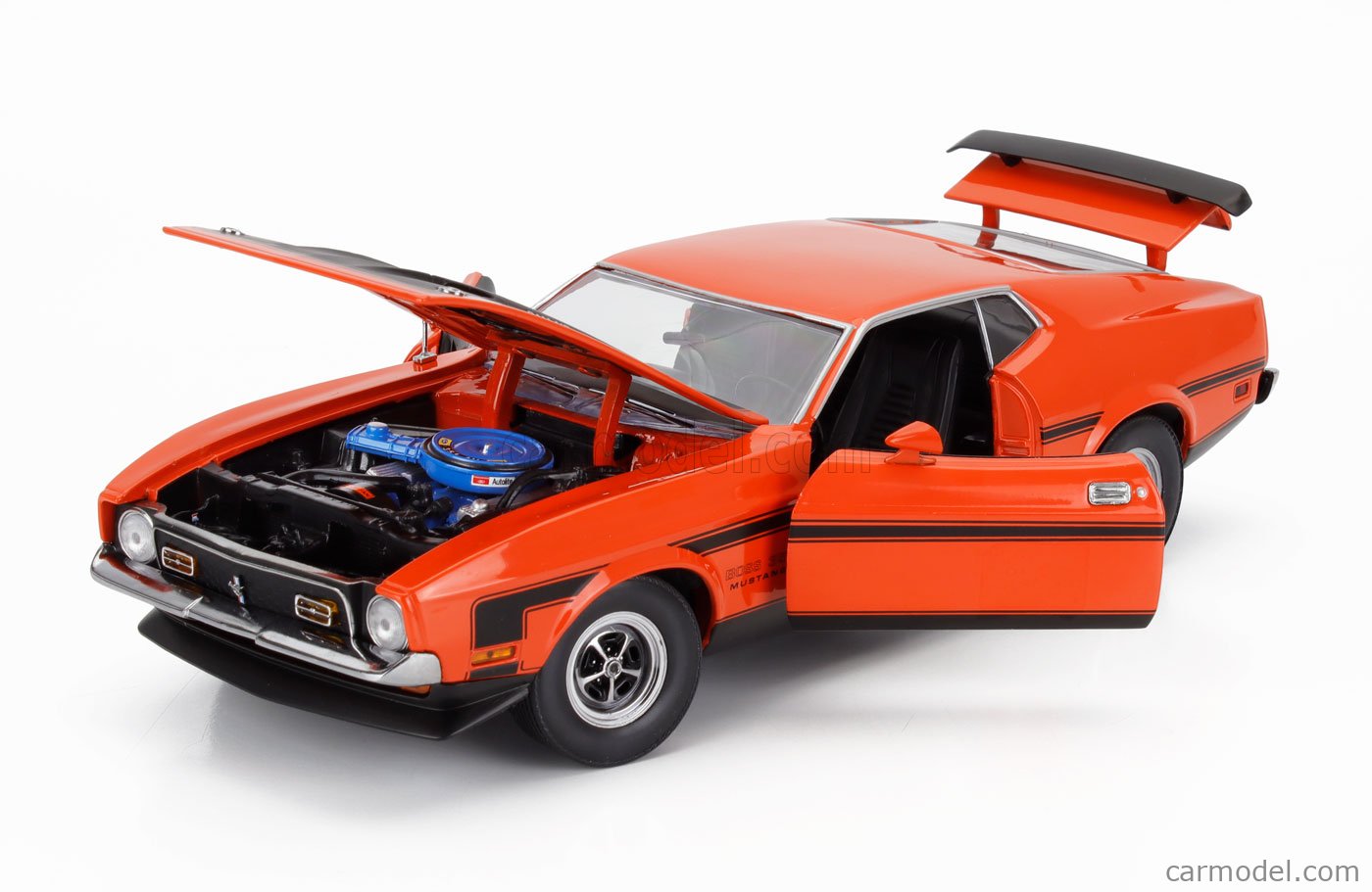 K794⭐︎SunStar 1/18 1971 MUSTANG BOSS 351 Sun Star 1:18 1971 Ford Mustang BOSS 351 (Calypso Coral