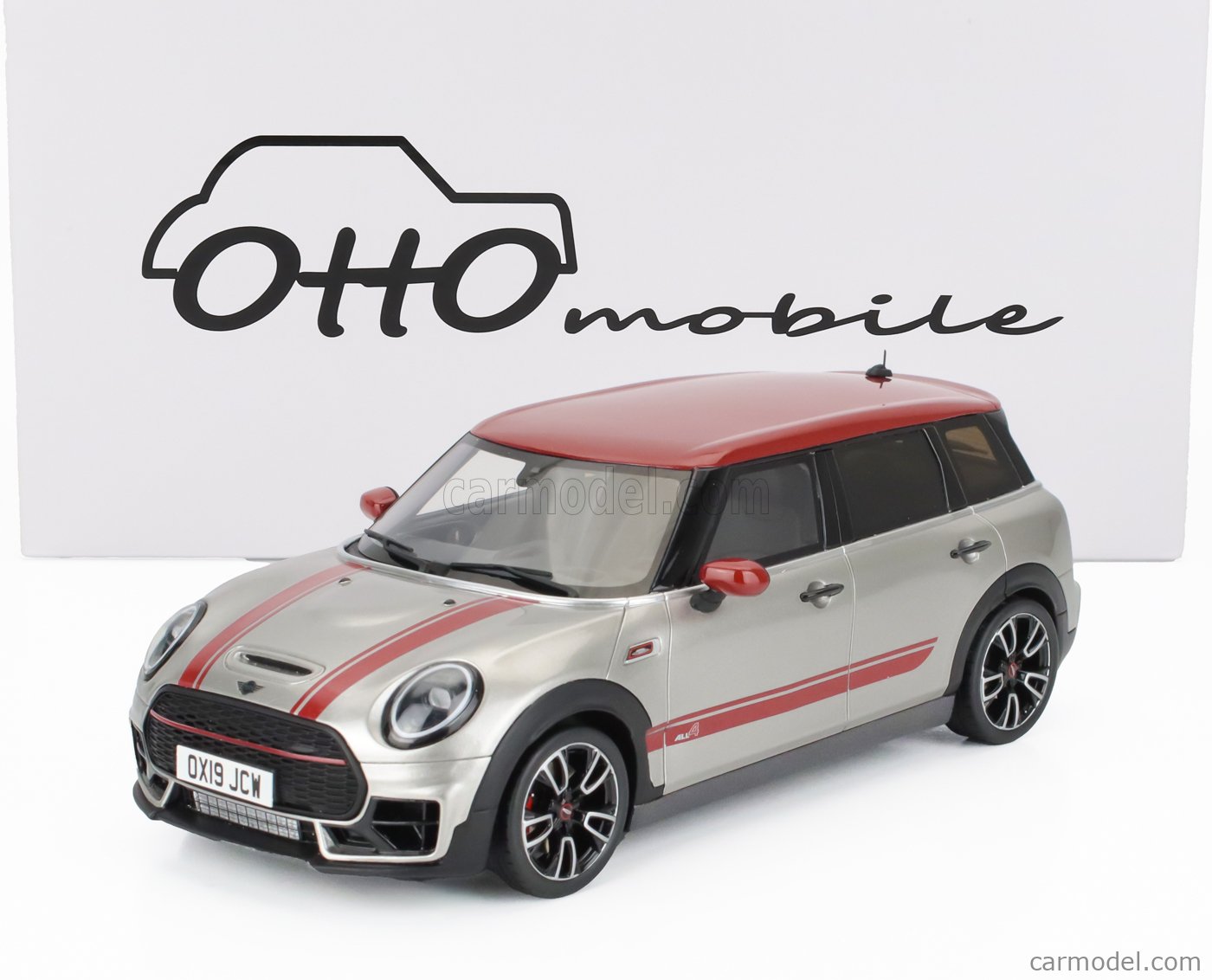 1/18 Mini Cooper S JCW Package 2021 Red Resin Model Car by