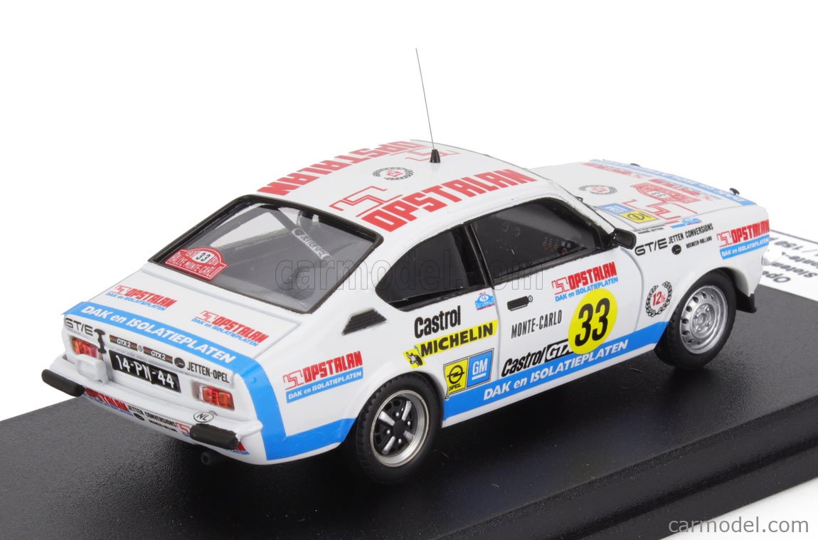 Spark 1/43 Opel Kadett GT/E Monte Carlo 1978 N°33 Slotemaker - Neuf - Trofeu