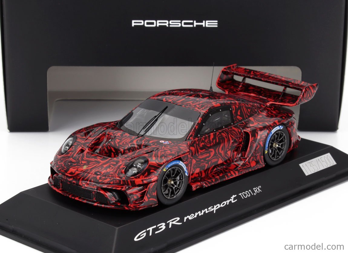 1:43 SPARK 2022 PORSCHE 911 992 Carrera S white blue Aero