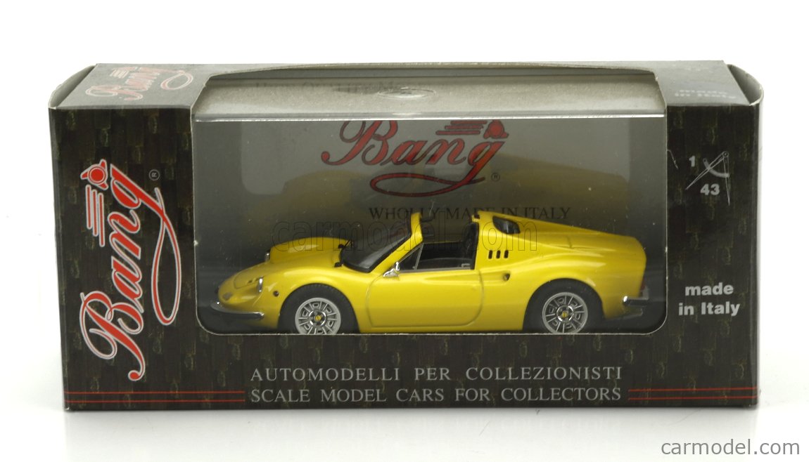 Miniature Bang 1/43 – Ferrari Dino 246 GTS Jaune, 1972