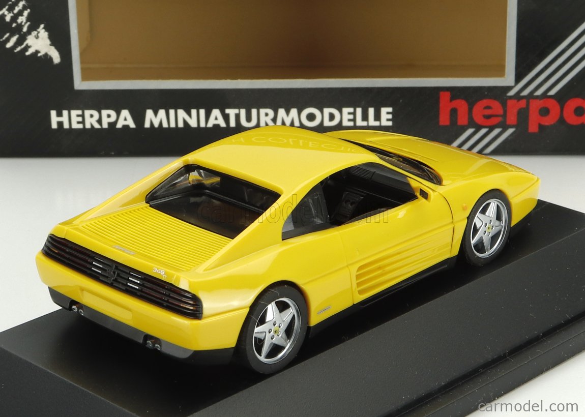 HERPA 01021 Scale 1/43 | FERRARI DEFECT CARD BOX - 348TB 1989 YELLOW
